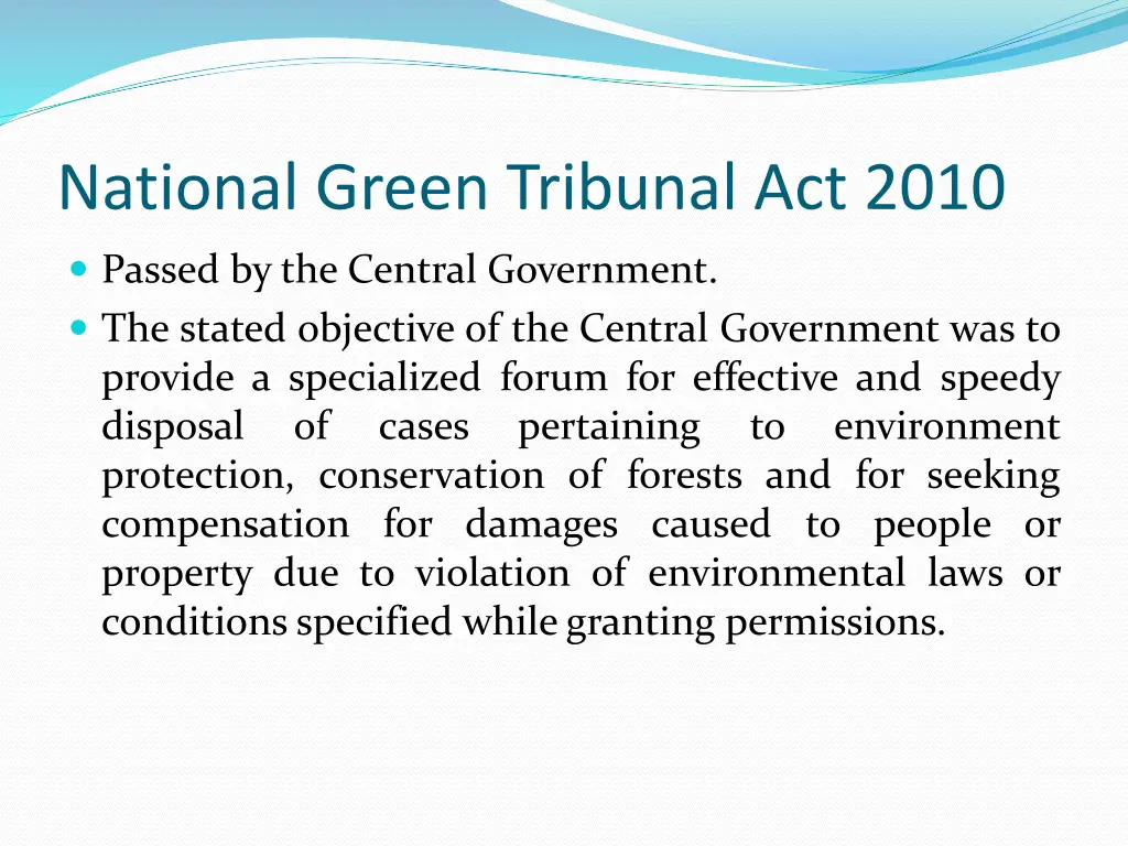 national green tribunal act 2010