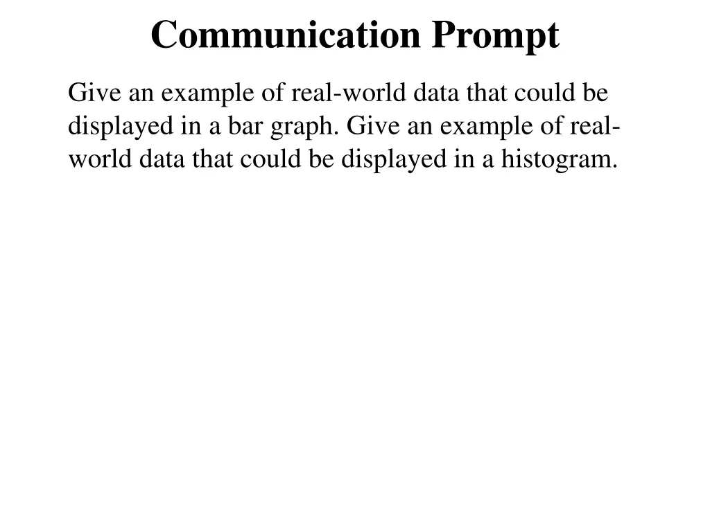 communication prompt