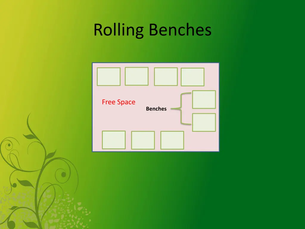 rolling benches