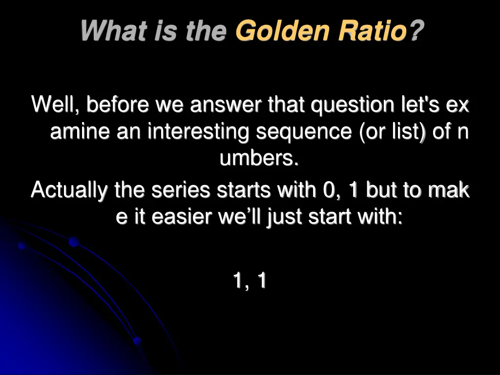 what is the golden ratio