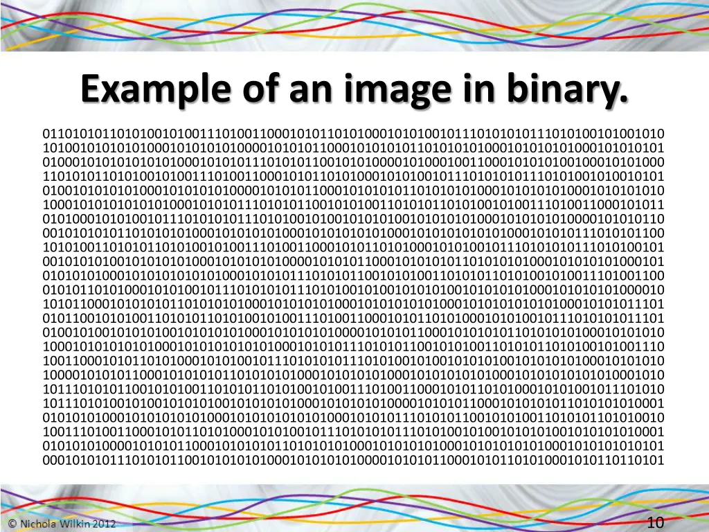 example of an image in binary