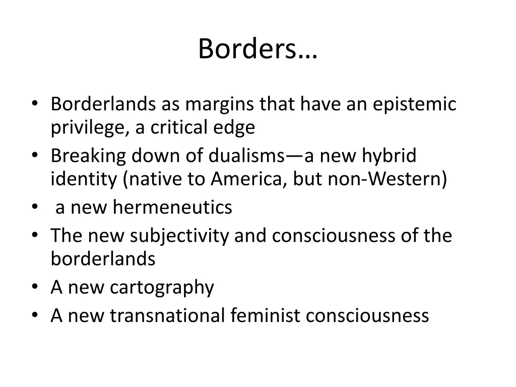 borders