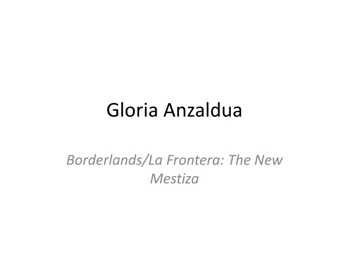 gloria anzaldua