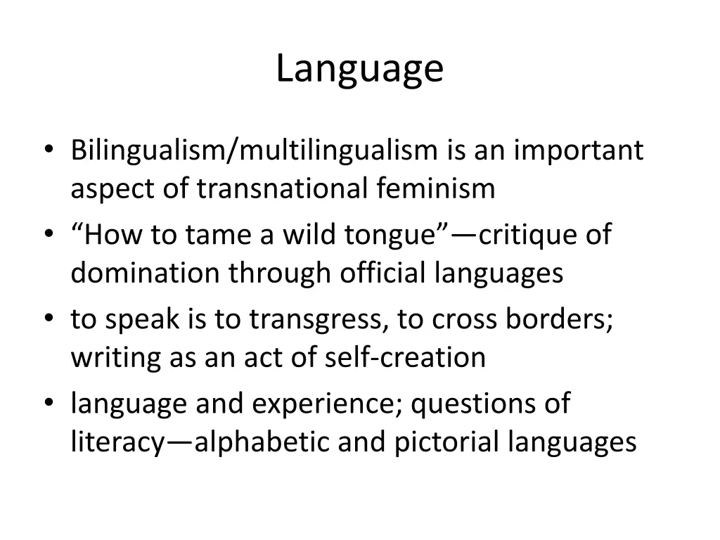 language