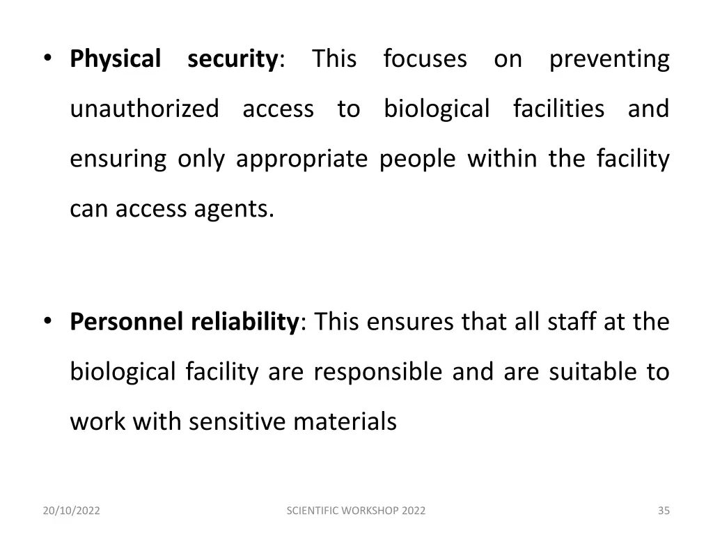 physical security this focuses on preventing