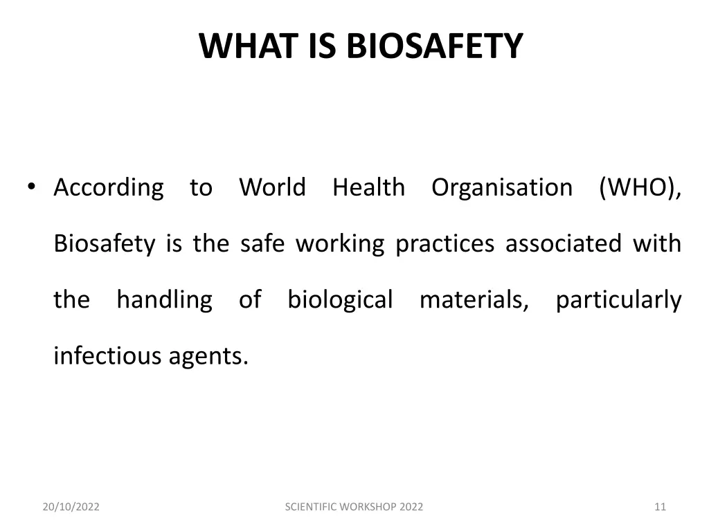 what is biosafety