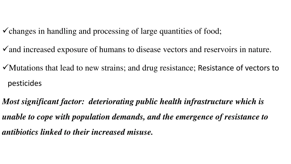 changes in handling and processing of large