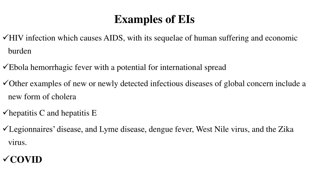 examples of eis