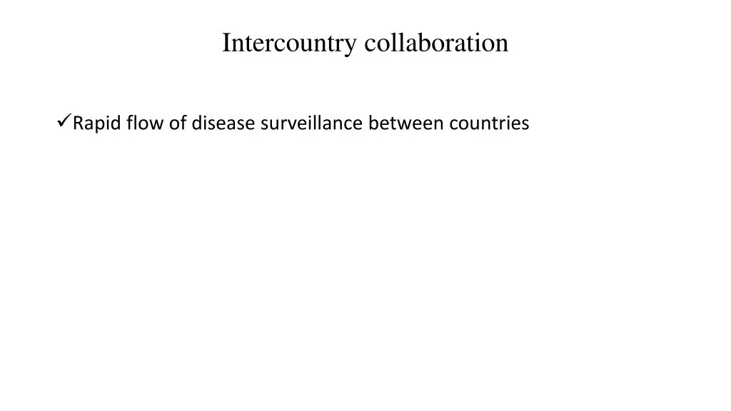 intercountry collaboration