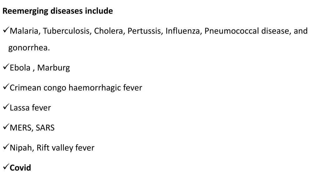 reemerging diseases include