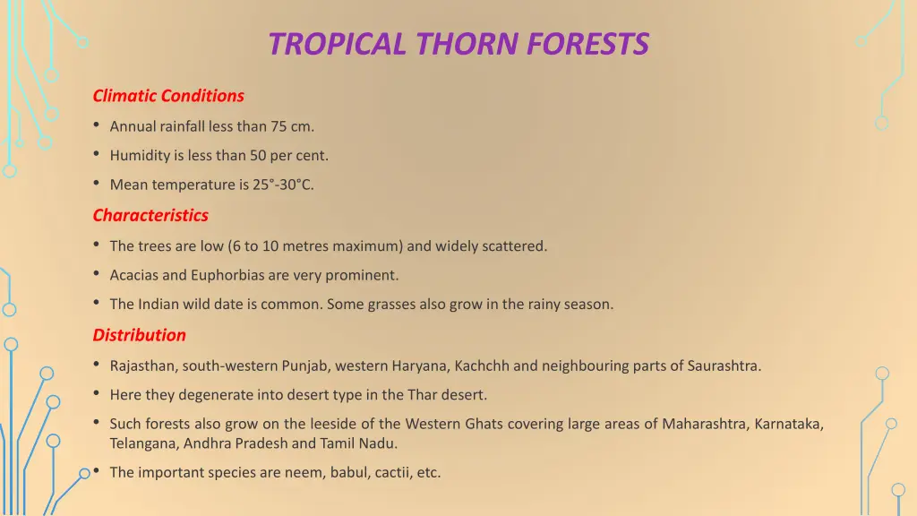 tropical thorn forests