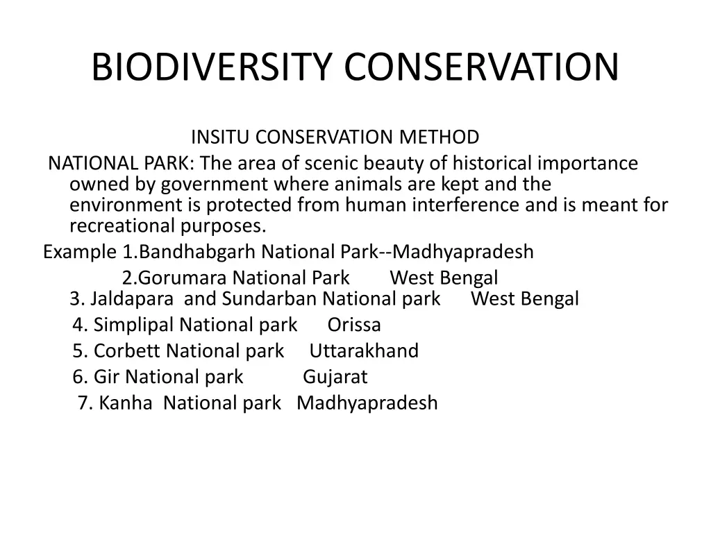 biodiversity conservation 1