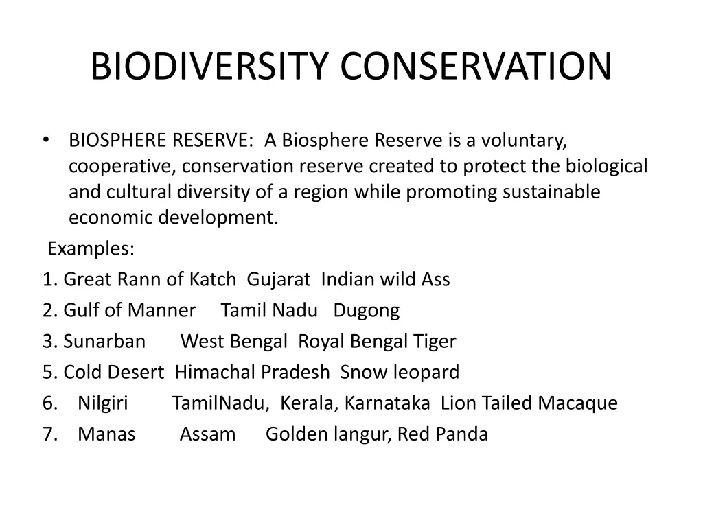 biodiversity conservation 2