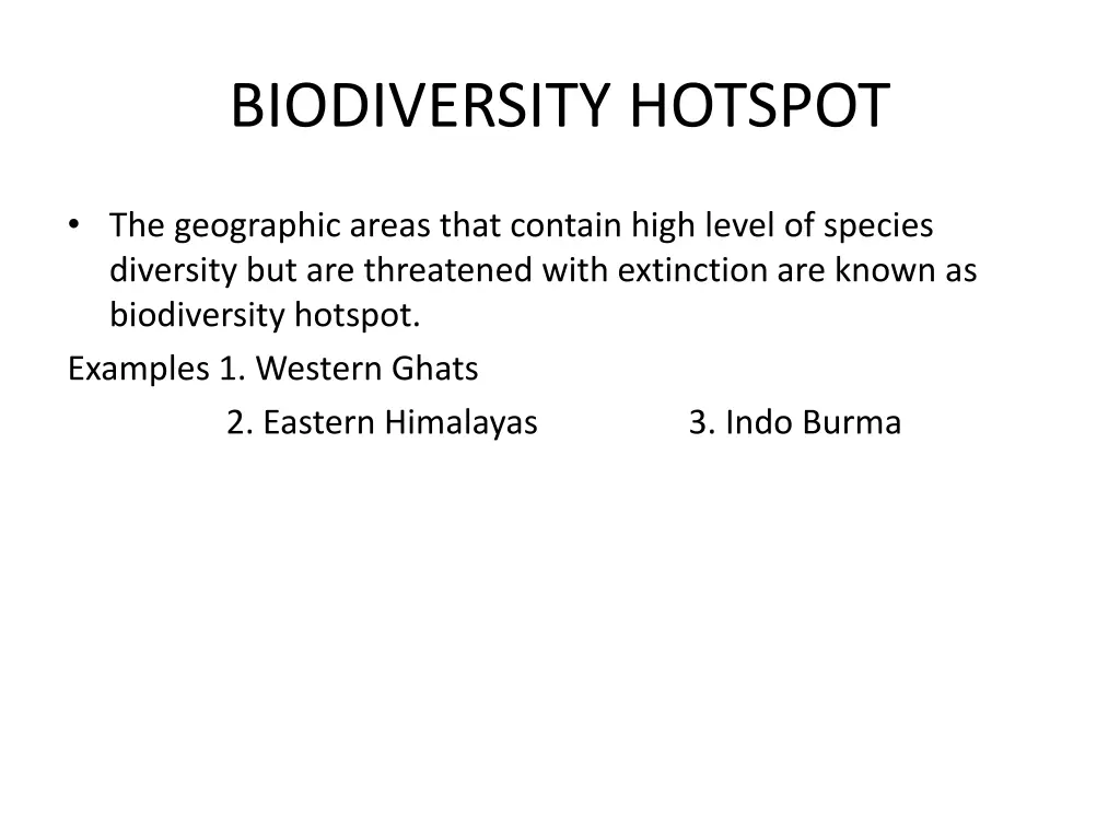 biodiversity hotspot