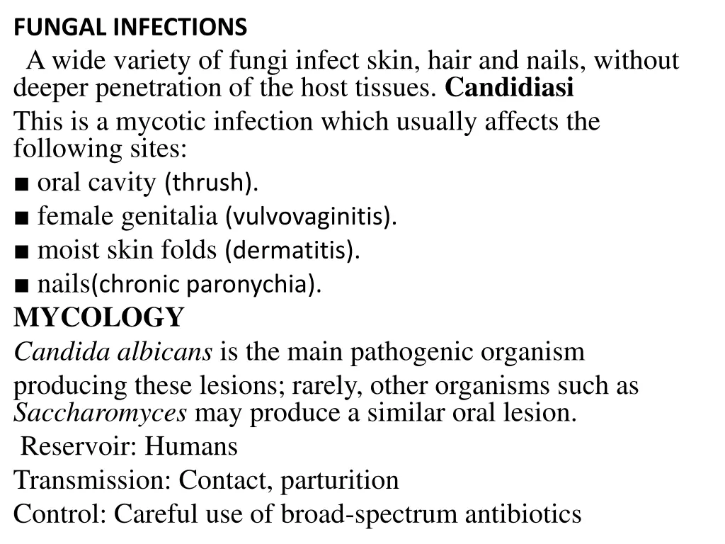 fungal infections a wide variety of fungi infect