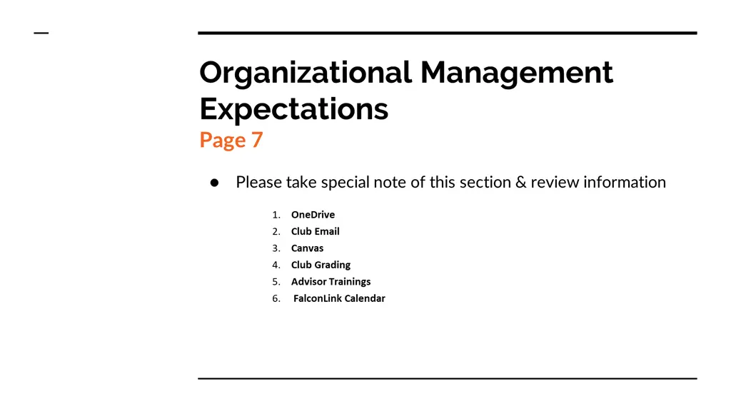 organizational management expectations page 7