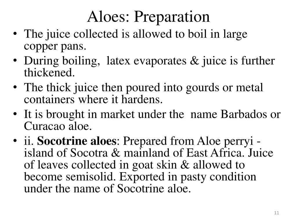 aloes preparation 1