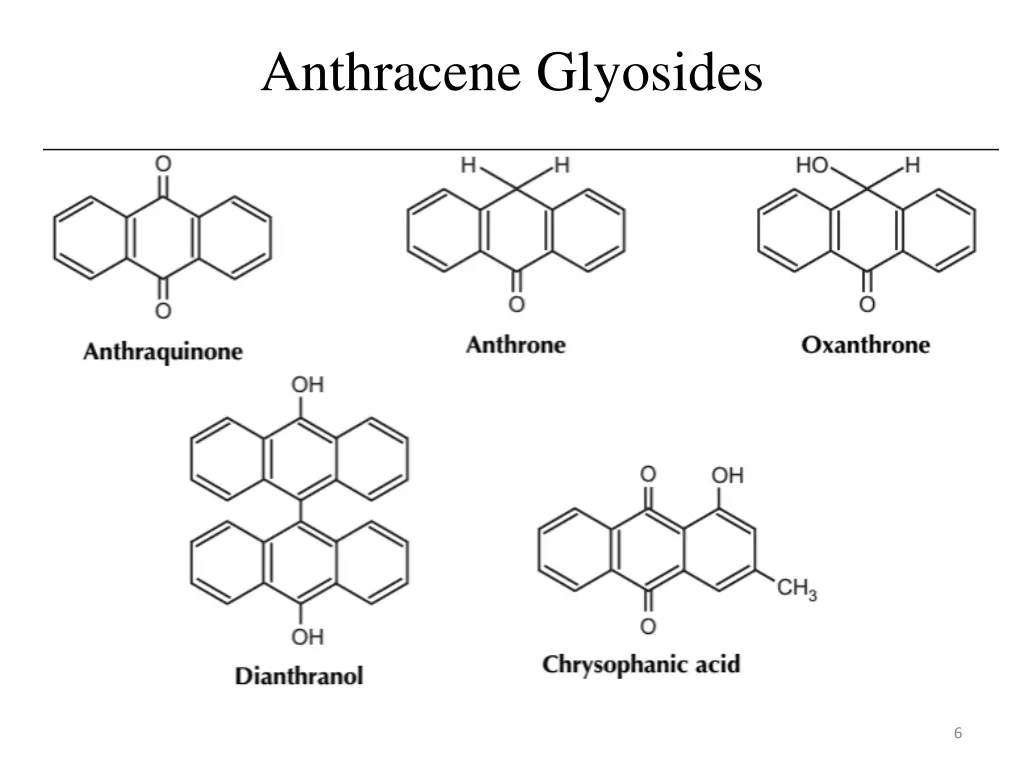 anthracene glyosides