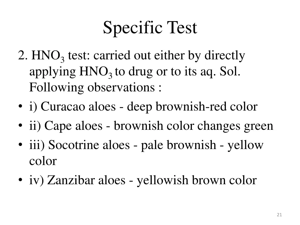 specific test 1