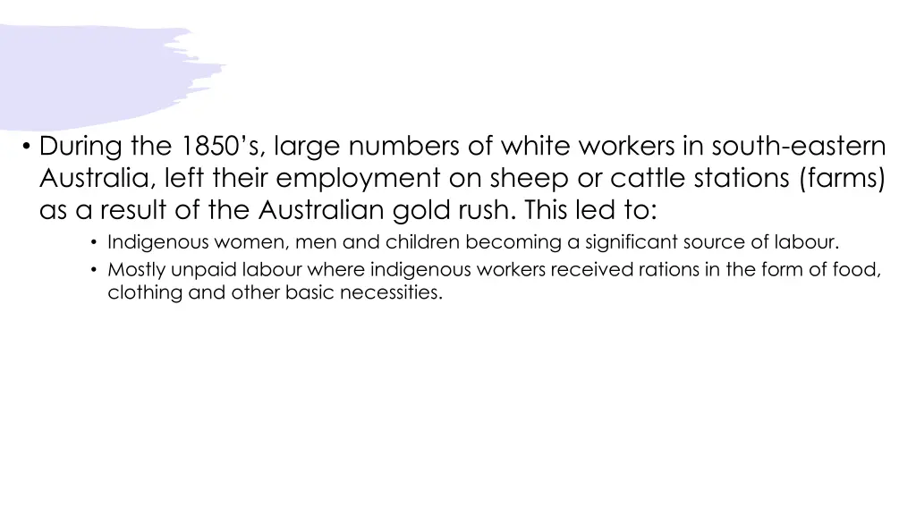 during the 1850 s large numbers of white workers