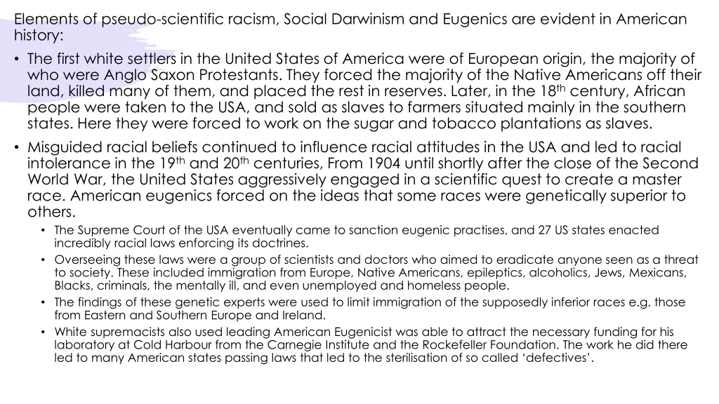 elements of pseudo scientific racism social