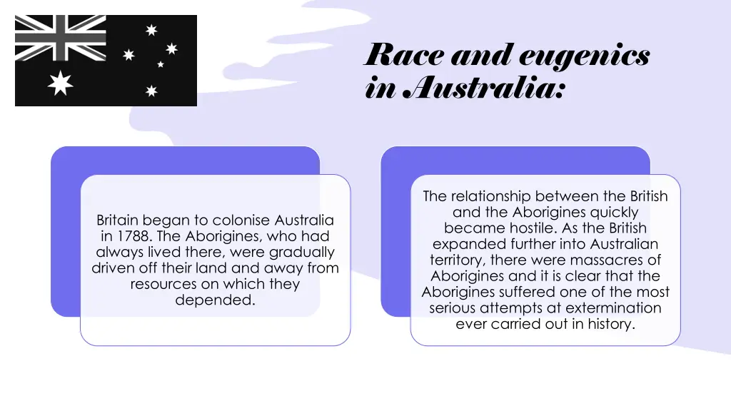 race and eugenics in australia