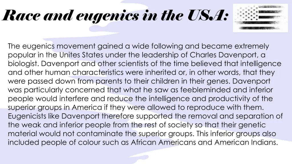 race and eugenics in the usa