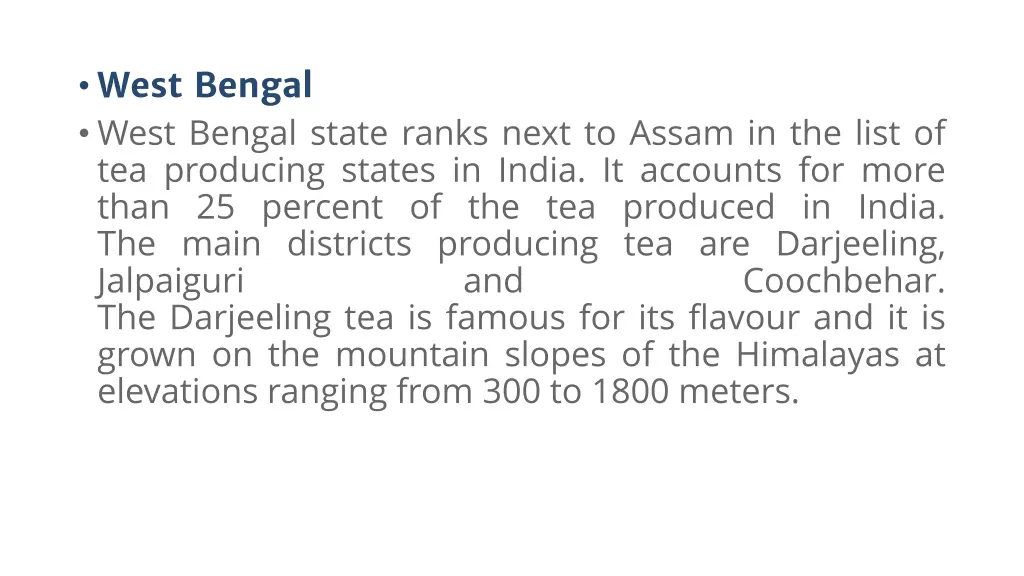 west bengal west bengal state ranks next to assam