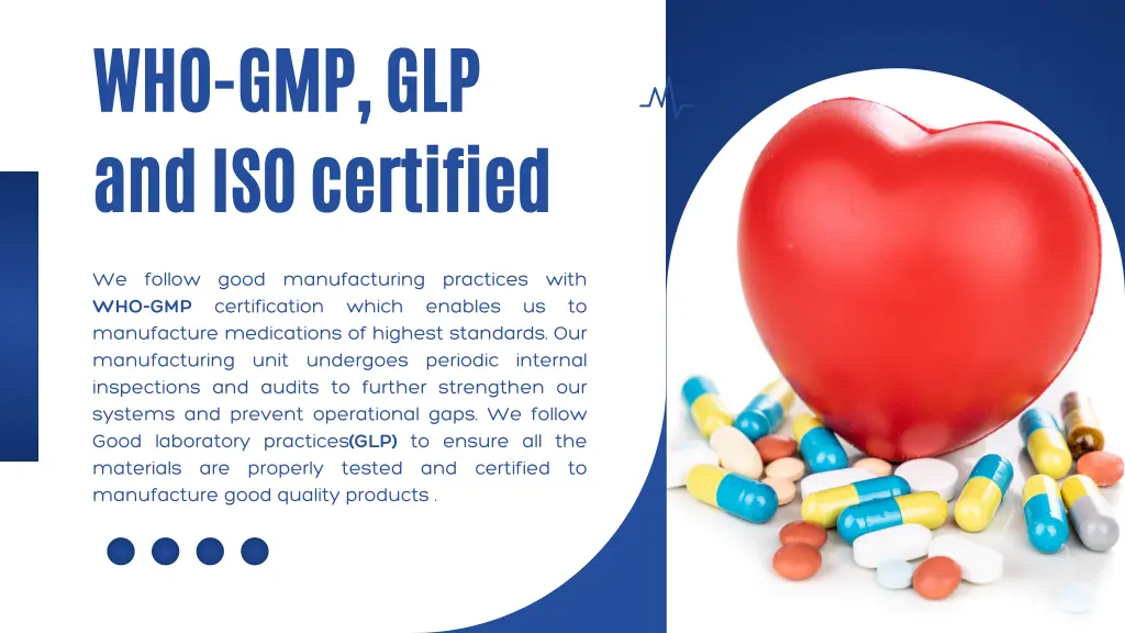 who gmp glp and iso certified