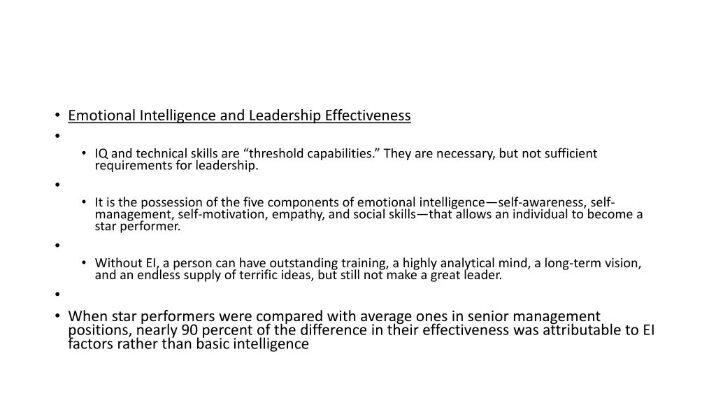 emotional intelligence and leadership