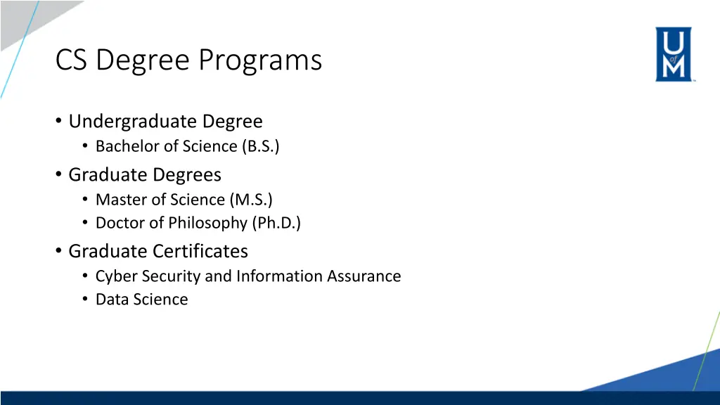 cs degree programs