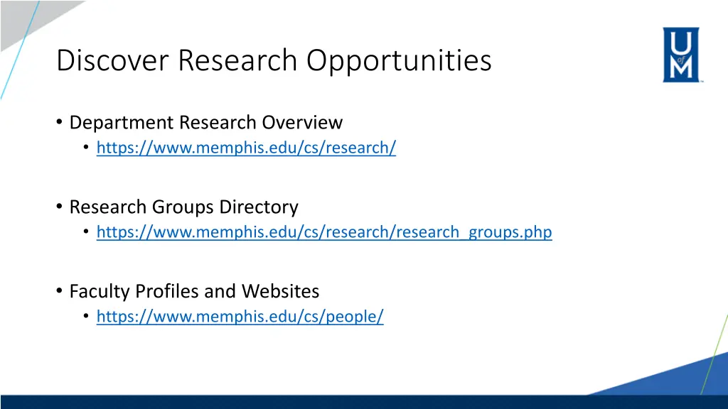 discover research opportunities