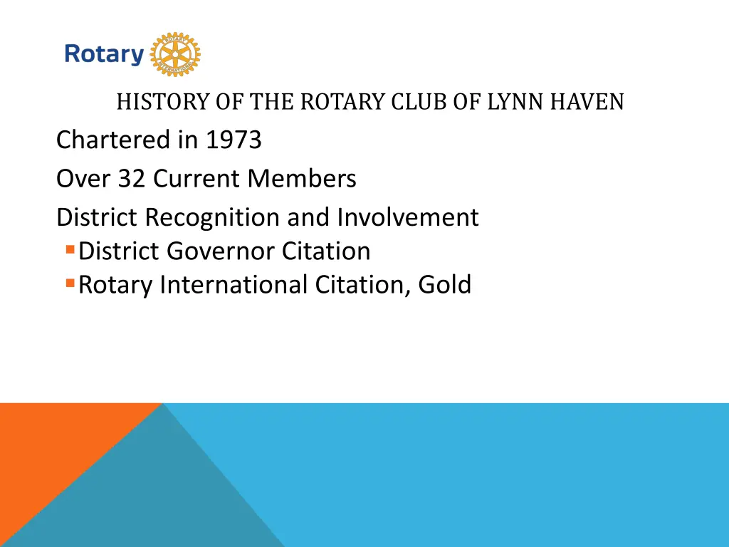 history of the rotary club of lynn haven