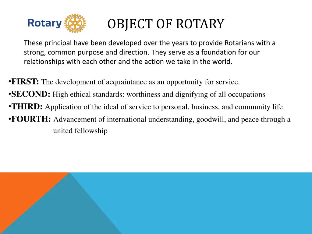 object of rotary