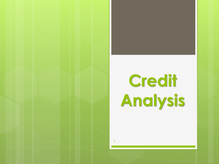 credit analysis