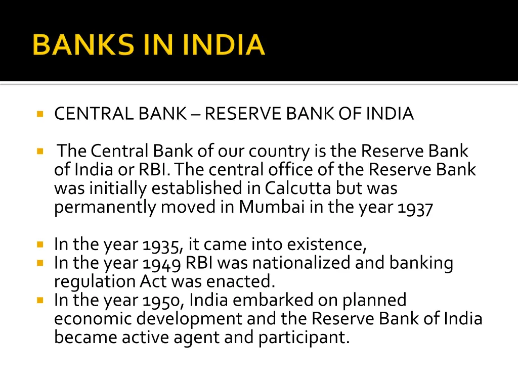 central bank reserve bank of india