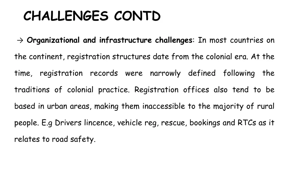 challenges contd 1