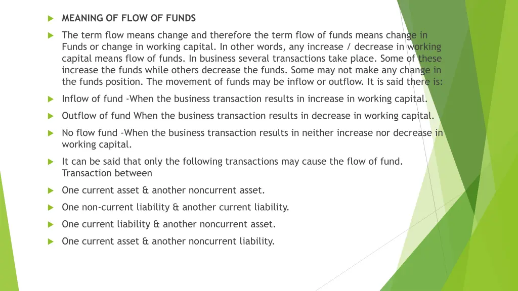 meaning of flow of funds