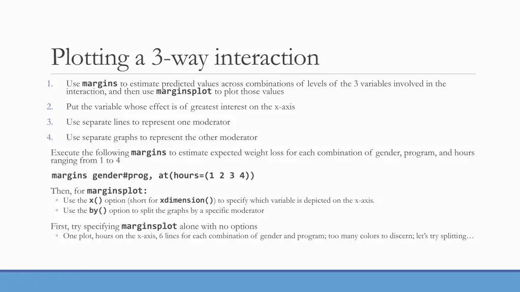 plotting a 3 way interaction