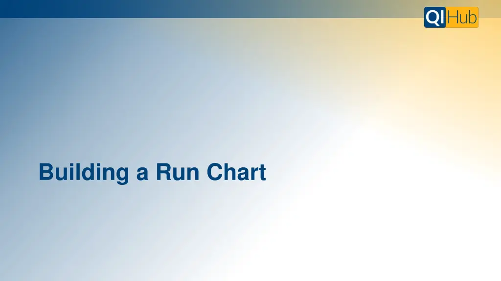 building a run chart