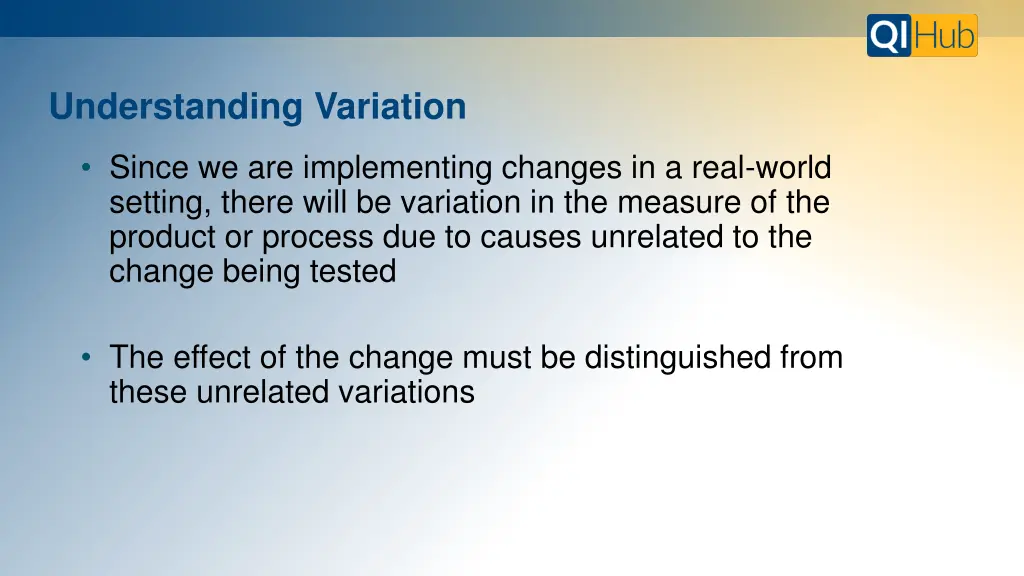 understanding variation 1