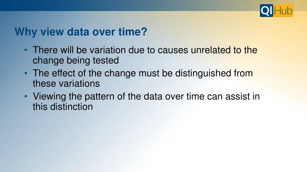 why view data over time