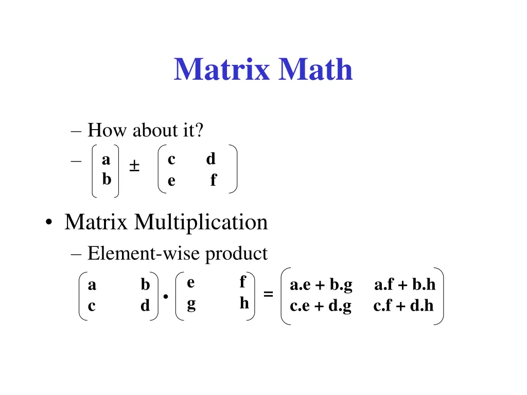 matrix math 1