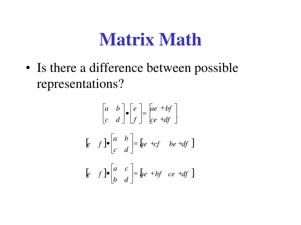 matrix math 3