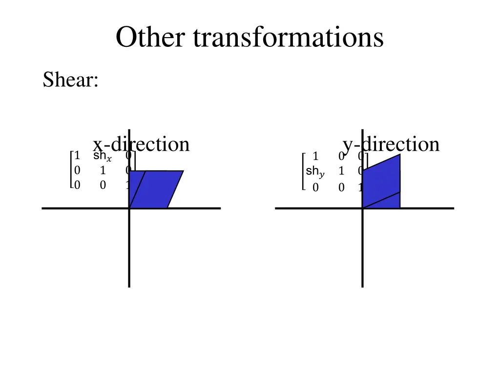 other transformations 2