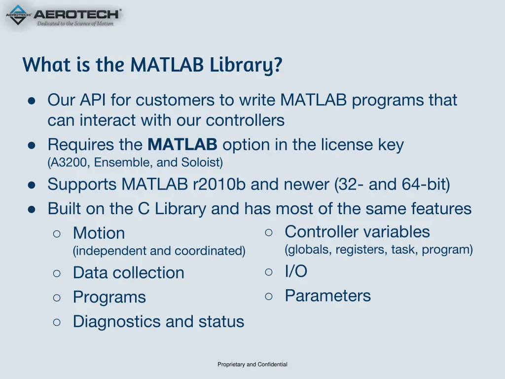 what is the matlab library 1