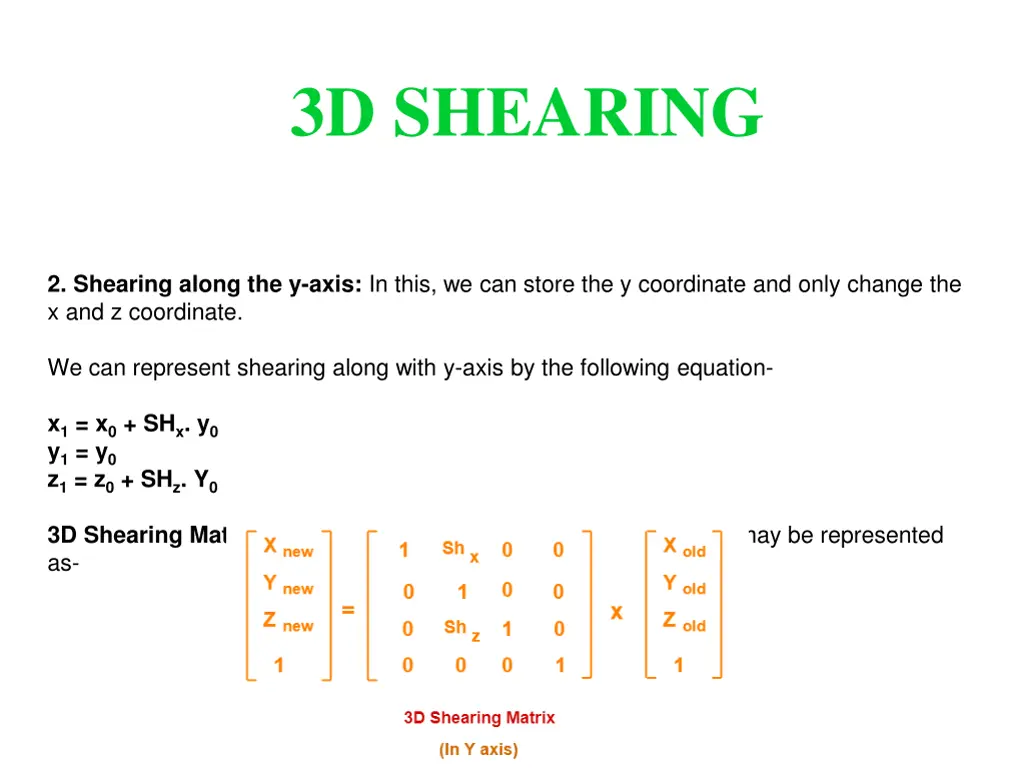 3d shearing 3