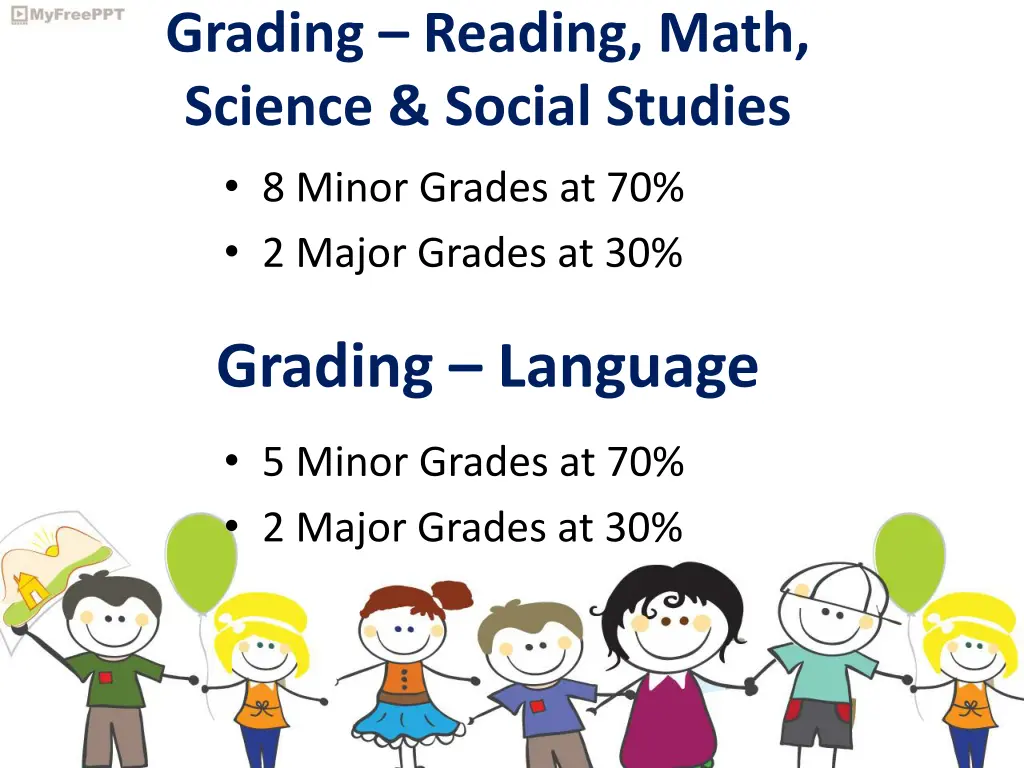 grading reading math science social studies