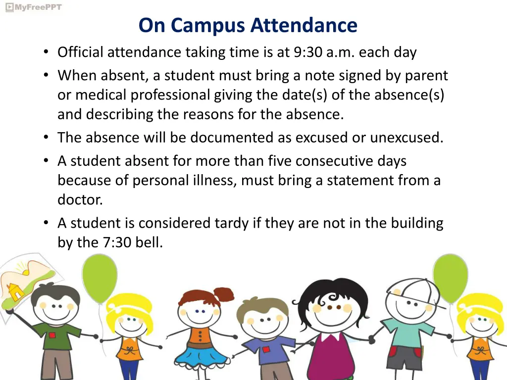 on campus attendance official attendance taking