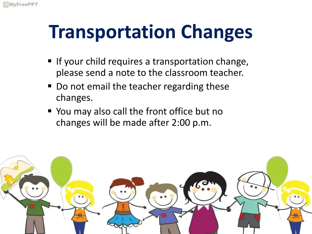 transportation changes